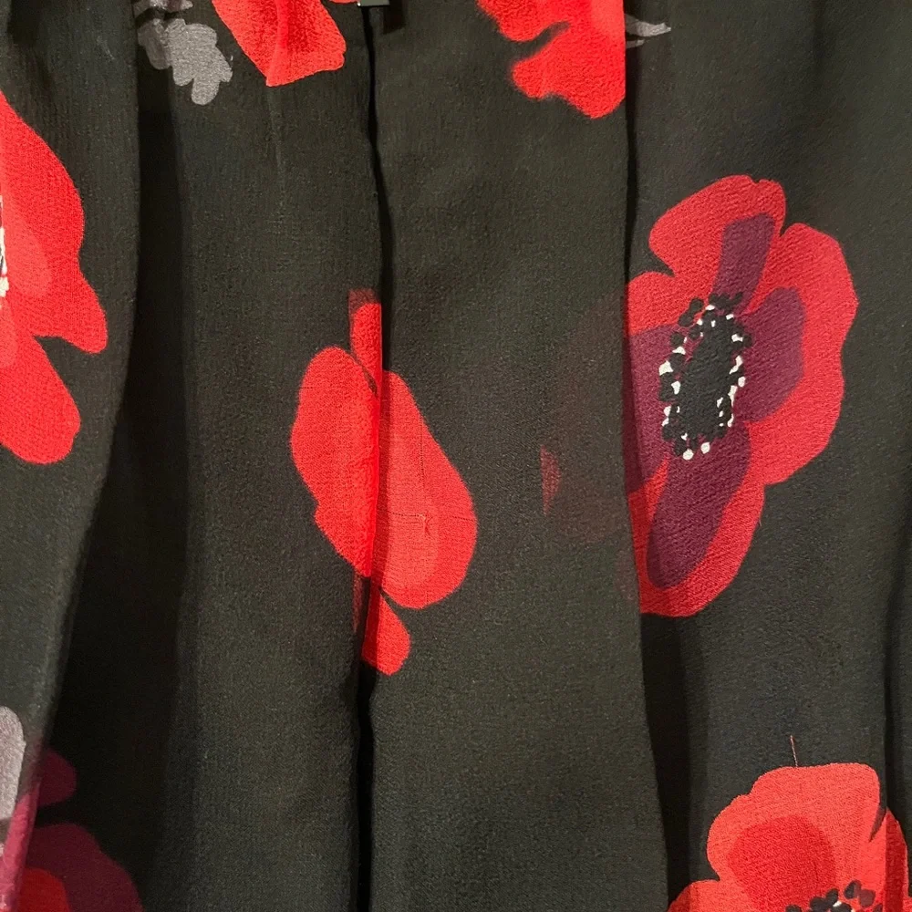 Kate Spade Red Poppy Floral Dress Size 4